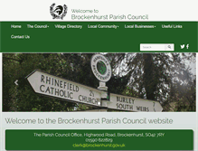 Tablet Screenshot of brockenhurst.gov.uk